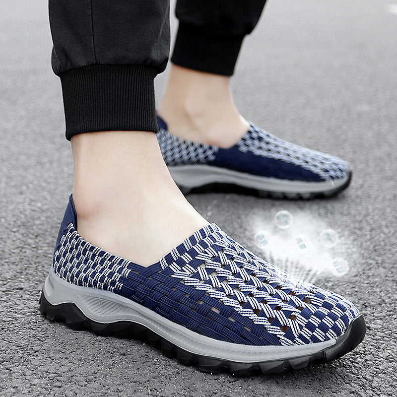 Unisex nan geflochtene elastische Slipper mit leichter dämpfender Sohle Echo Archiv