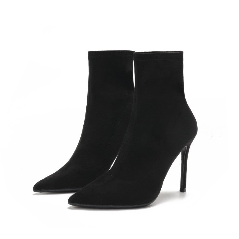 Damen Stretch‑Sockboot mit spitzer Zehenpartie und schmalem Stiletto Echo Archiv