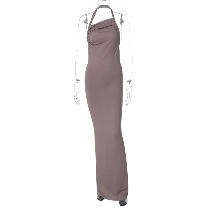 Damen trägerloses Maxikleid mit elegantem Drapé Echo Archiv