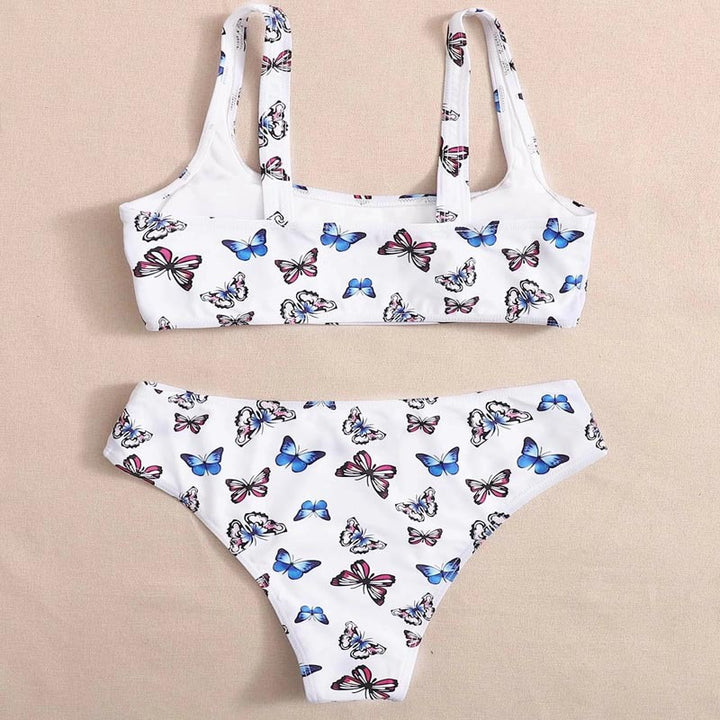 Damen Bikini-Set mit buntem Schmetterlingsmuster Echo Archiv