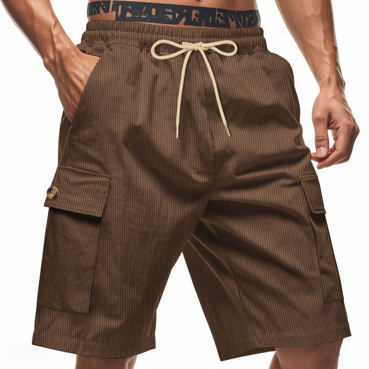 Herren Cargo-Shorts mit verstellbarem Kordelzug und praktischen Seitentaschen Echoarchiv