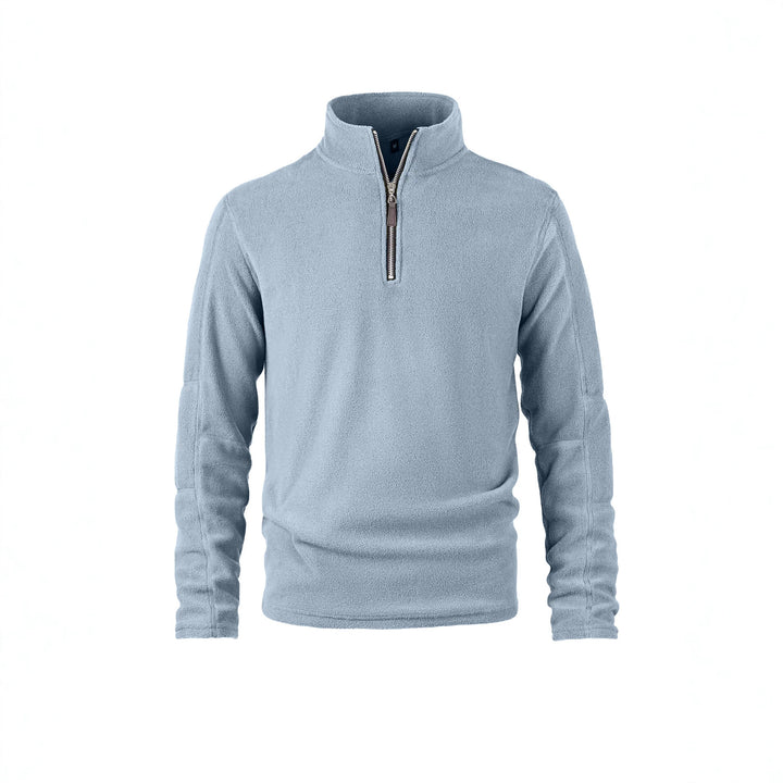 Herren Fleecepullover mit halbem Reißverschluss und Stehkragen Echoarchiv