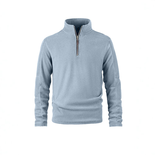 Herren Fleecepullover mit halbem Reißverschluss und Stehkragen Echoarchiv