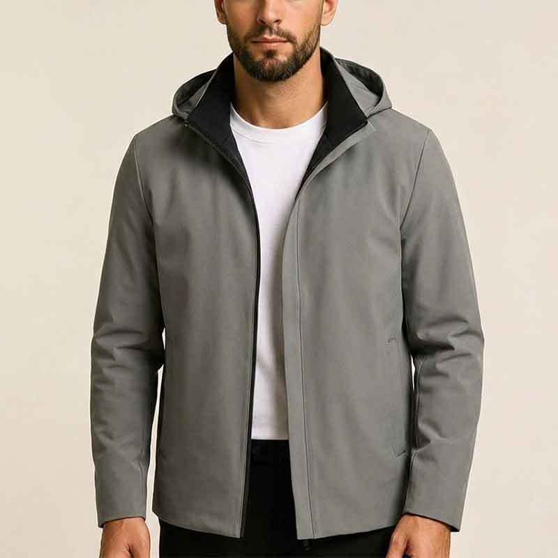 Herren Moderne Übergangsjacke mit hohem Kragen Echo Archiv