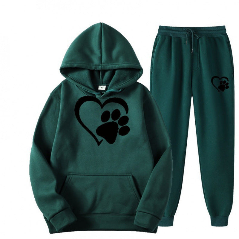 Damen Kuscheliger Hoodie und Jogginghose Set Echoarchiv