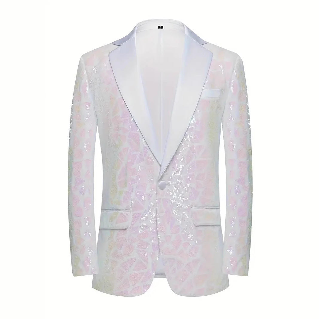 Herren glamouröser Paillettenblazer Echoarchiv