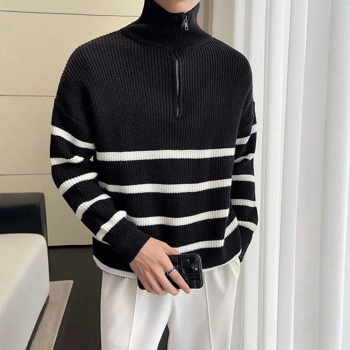 Damen Oversized Pullover mit Reißverschluss Echoarchiv