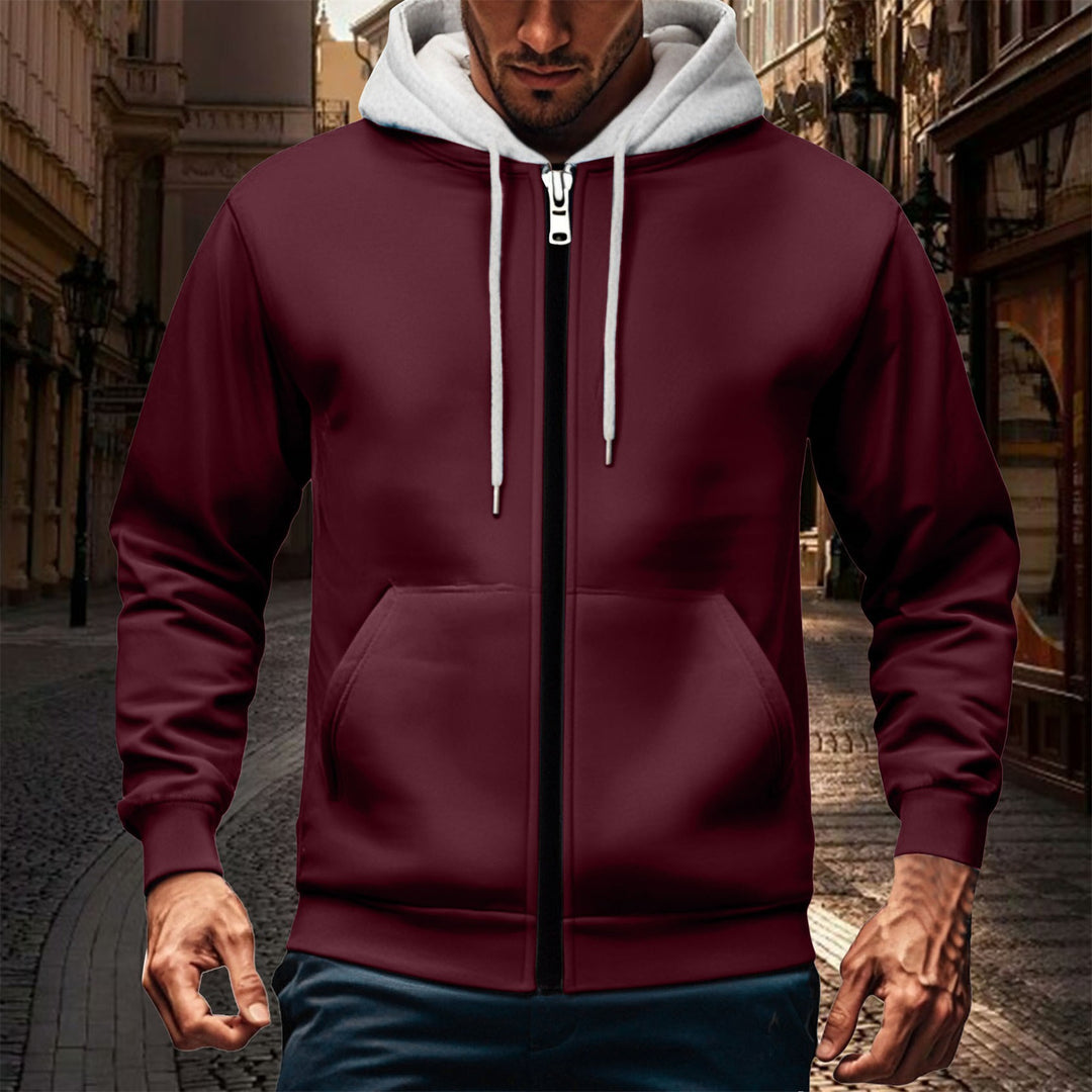 Herren Kapuzenjacke mit doppellagigem Material Echoarchiv