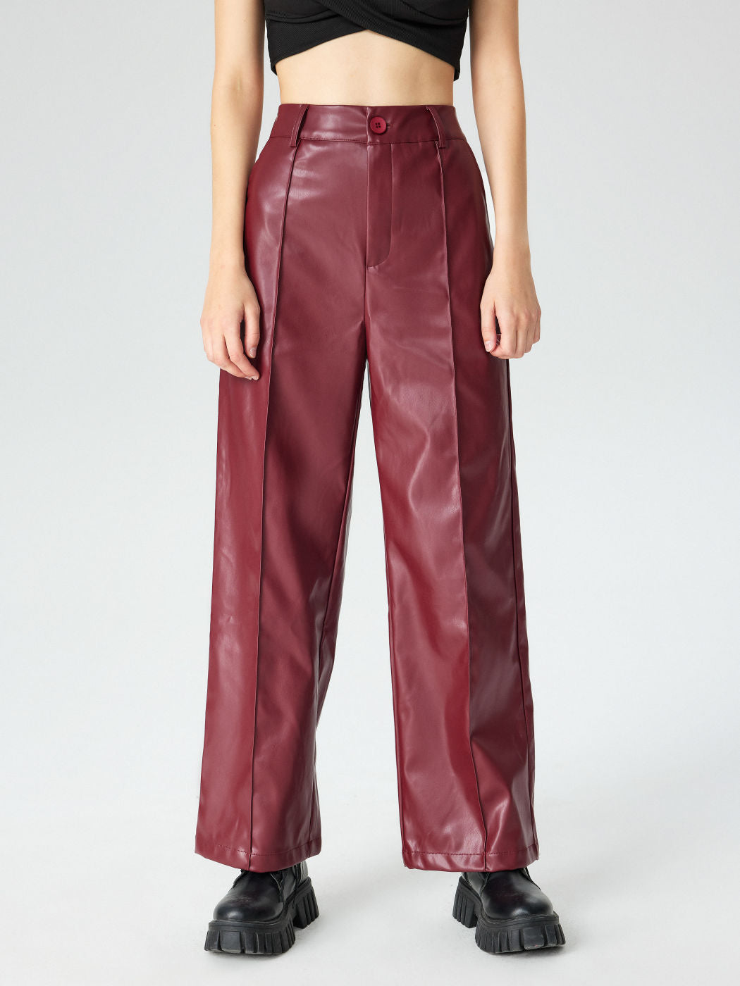 Damen Elegante Kunstlederhose Echo Archiv