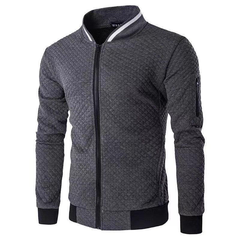 Herren sportliche Steppjacke mit modernem Reißverschluss und seitlichen Taschen Echoarchiv