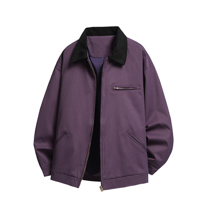 Herren Modische Übergangsjacke mit hohen Kragen und praktischen Taschen Echo Archiv
