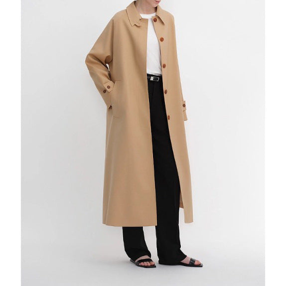 Damen Elegante lange Trenchcoat Echoarchiv