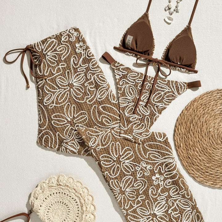 Damen Bikini-Set mit lässigem Overlayer Echo Archiv