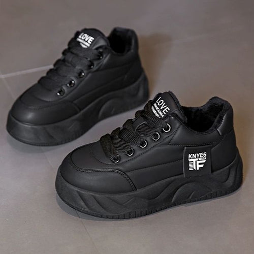 Damen Fleecegefütterte Chunky Sneakers mit rutschfester Sohle und modischem Design Echo Archiv