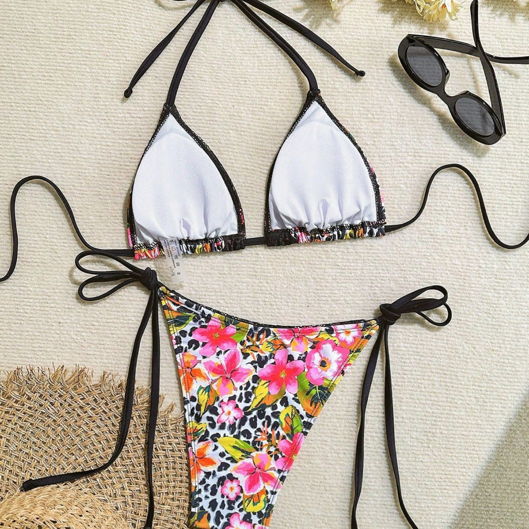 Damen Triangel-Bikini mit Spitzenverzierungen Echo Archiv