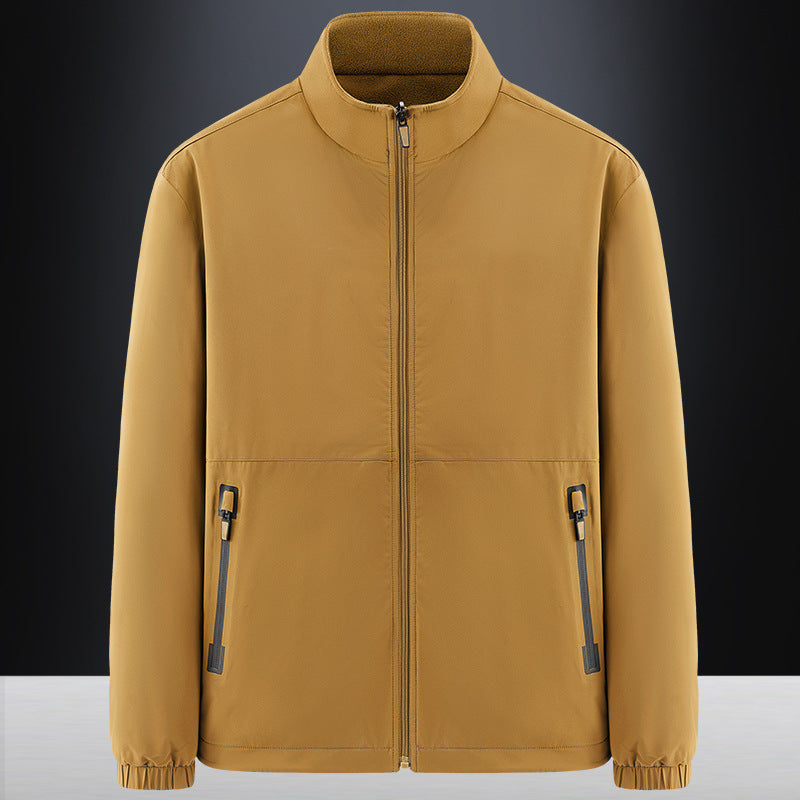 Herren Minimalistische technische Allwetter-Softshelljacke mit Stehkragen und wasserabweisenden Reißverschlüssen Echo Archiv