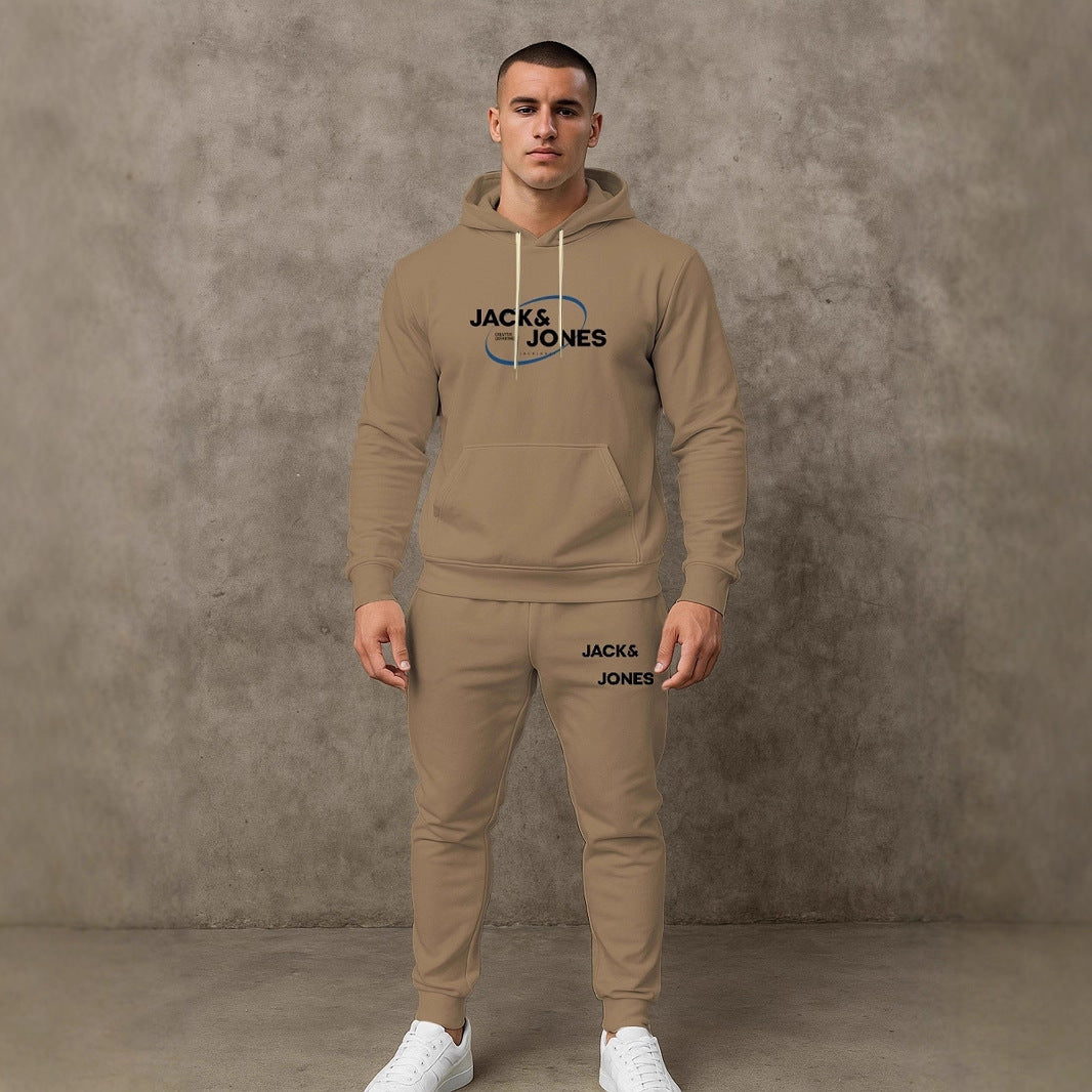 Herren Freizeit Hoodie und Jogginghose Set Echoarchiv