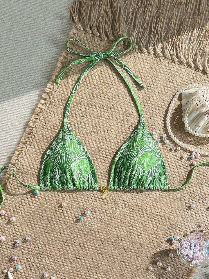 Damen Triangel-Bikinioberteil mit Rüschen Echo Archiv