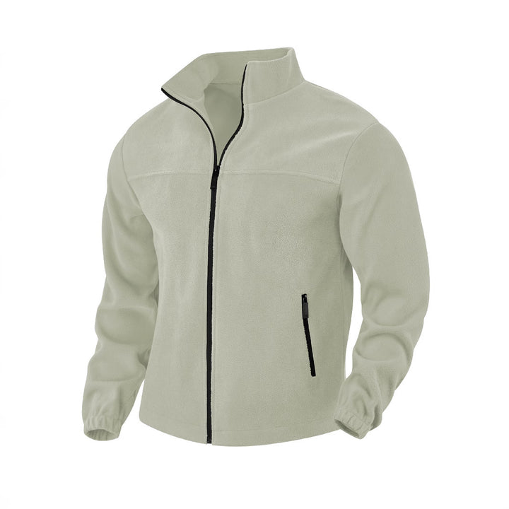 Herren Fleecejacke mit praktischen Taschen und Stehkragen Echoarchiv
