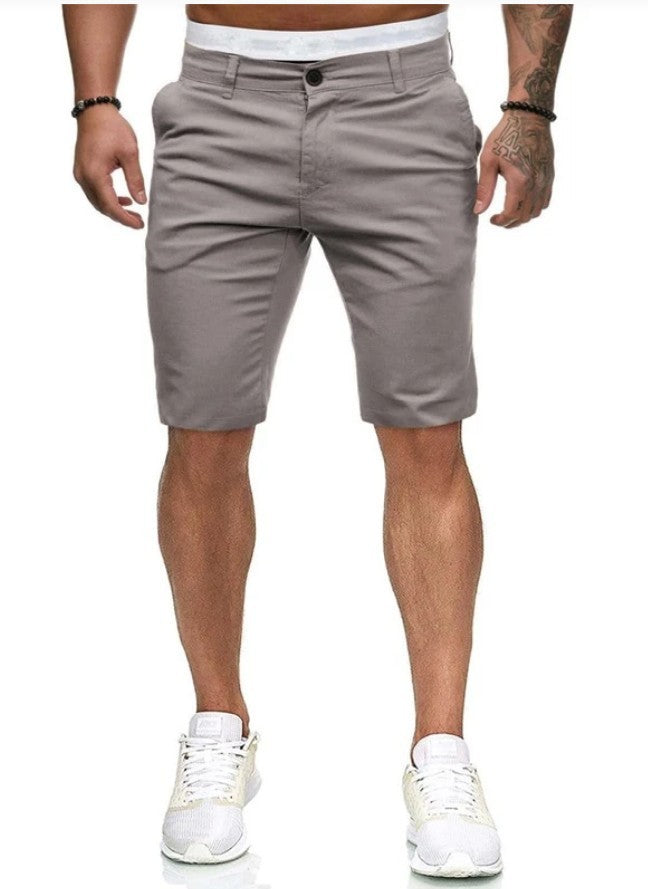 Herren klassische Chino-Shorts mit elastischem Bund und modischem Schnitt Echoarchiv