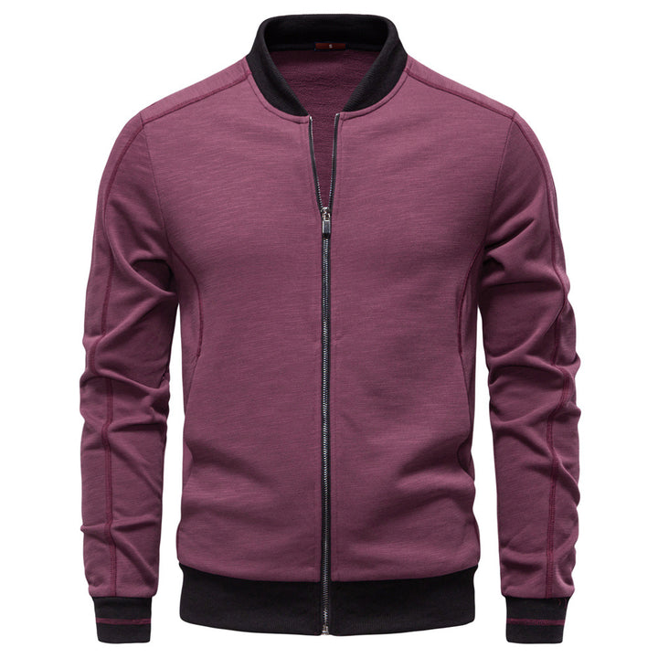 Herren Sportjacke mit modischem Stehkragen und elastischem Bund Echoarchiv