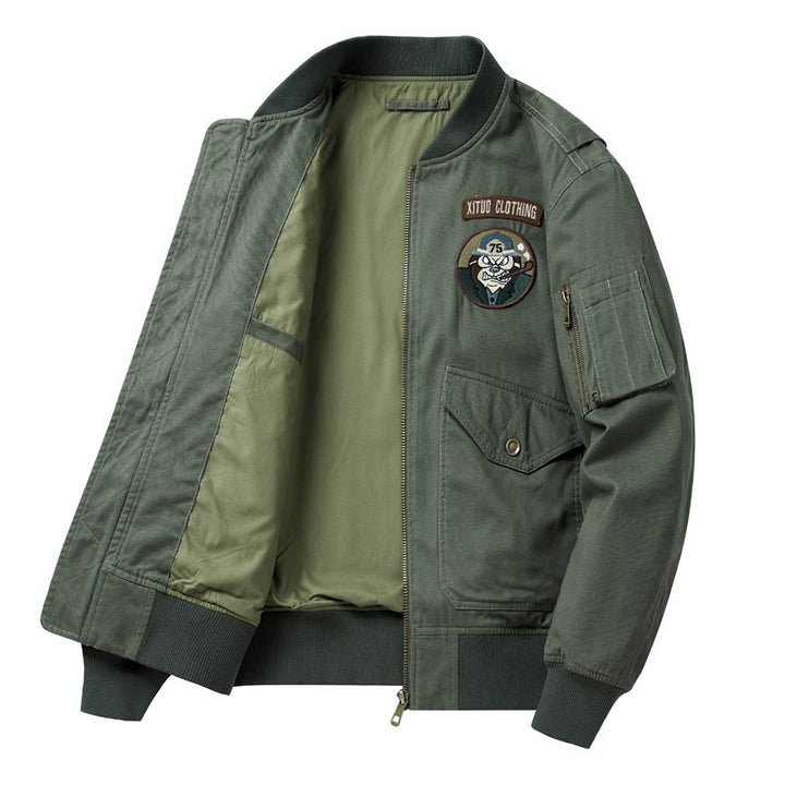 Herren Kurzblouson im Workwear‑Style mit Pattentaschen und Ärmel‑Utilityfach – Taviero
