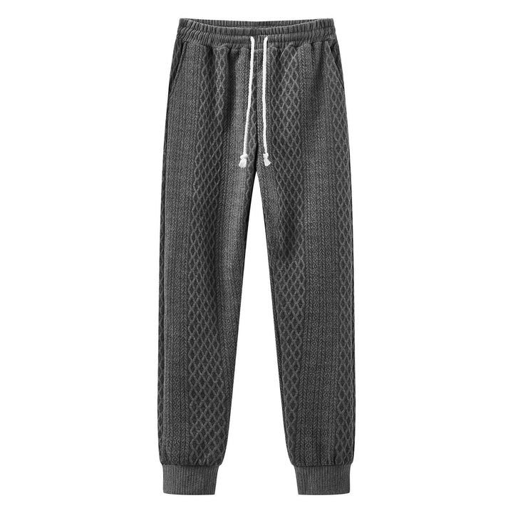 Herren Komfortable Strick-Jogginghose mit modernem Design und elastischem Bund Echoarchiv