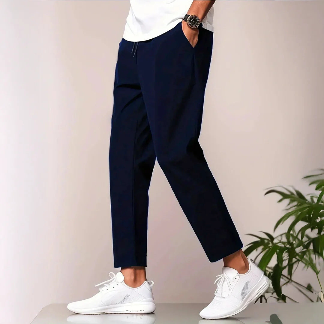 Herren lässige Freizeithose mit elastischem Bund und seitlichen Taschen Echoarchiv