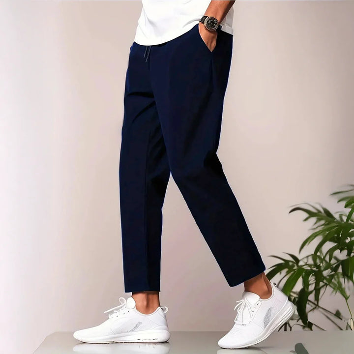 Herren lässige Freizeithose mit elastischem Bund und seitlichen Taschen Echoarchiv