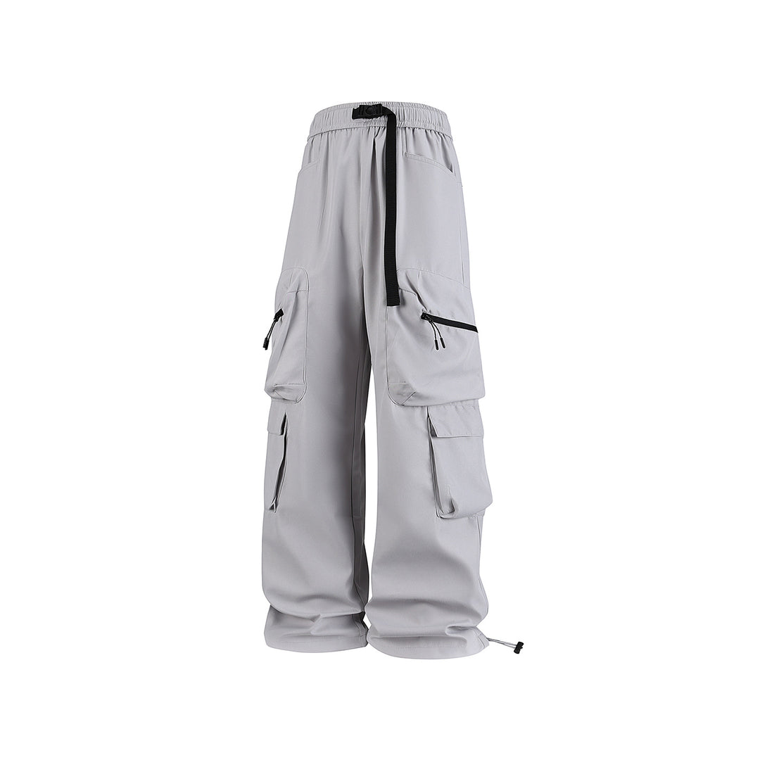 Herren Breite Cargo-Hose im Utility-Design mit elastischem Bund, integrierter Gurt und multifunktionalen Taschen Echo Archiv