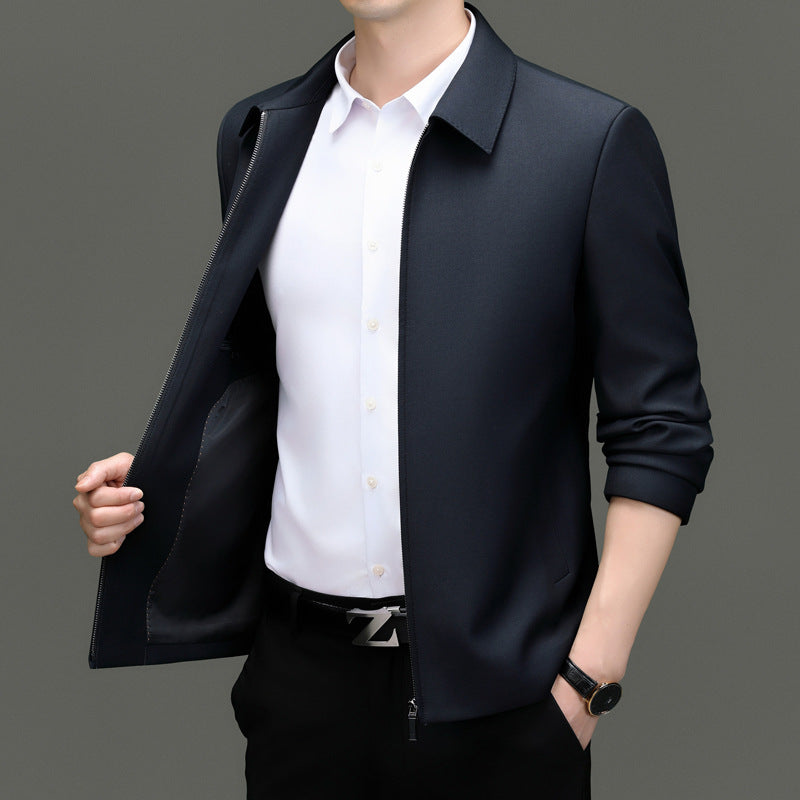 Herren elegante Übergangsjacke mit modernem Schnitt und praktischen Taschen Echoarchiv