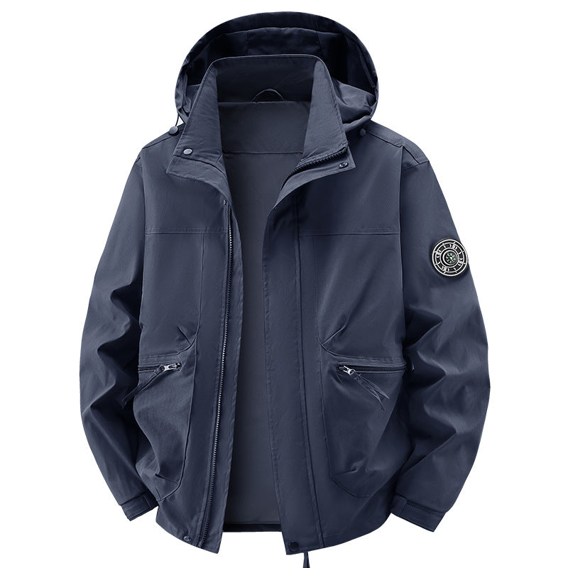 Herren Technische Wetterjacke mit abnehmbarer Kapuze Echo Archiv
