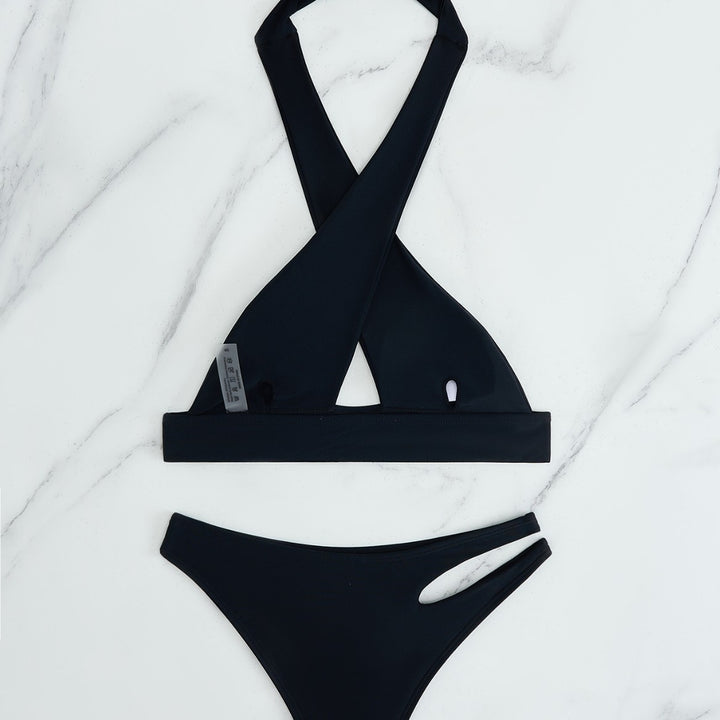 Damen Bikini-Set mit modischem Knoten und seitlichem Cut-Out Echo Archiv