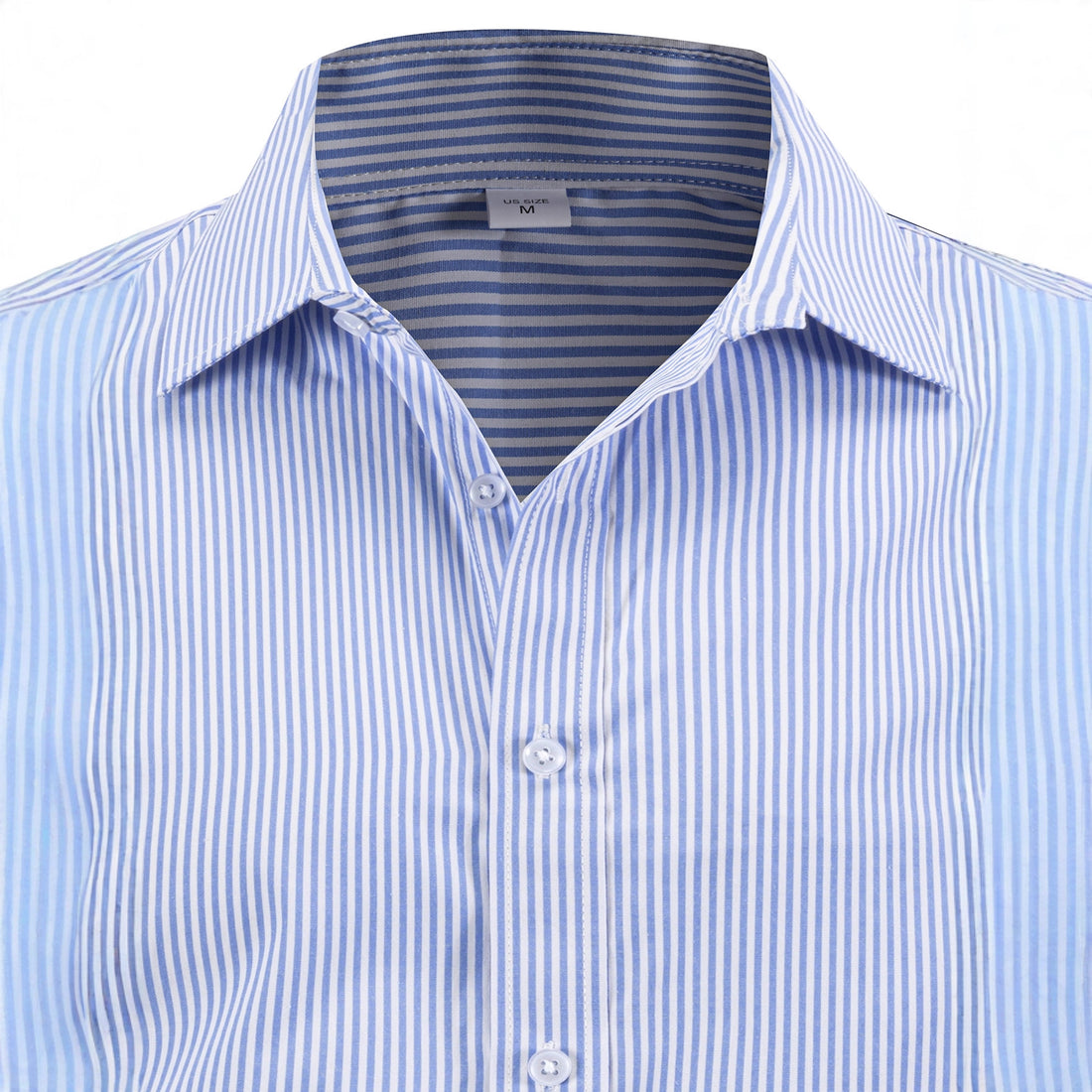 Herren elegantes gestreiftes Hemd mit modernen Details – Arvello