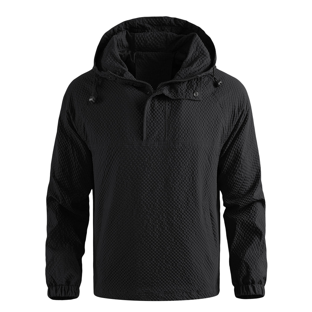 Herren leichte Anorak-Jacke mit praktischem Kordelzug Echoarchiv