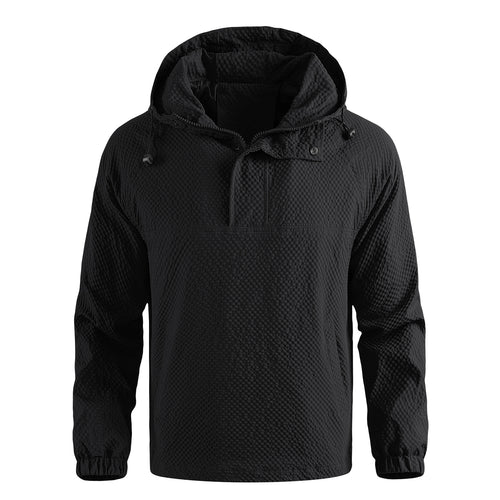 Herren leichte Anorak-Jacke mit praktischem Kordelzug Echoarchiv