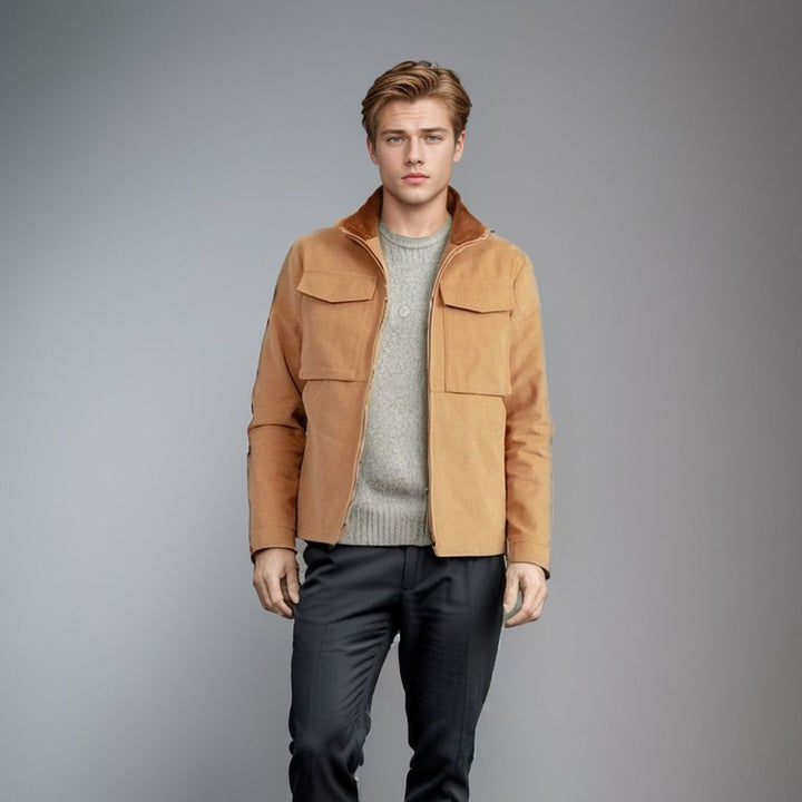 Herren modische Utility-Jacke mit praktischen Taschen und modernem Schnitt Echoarchiv