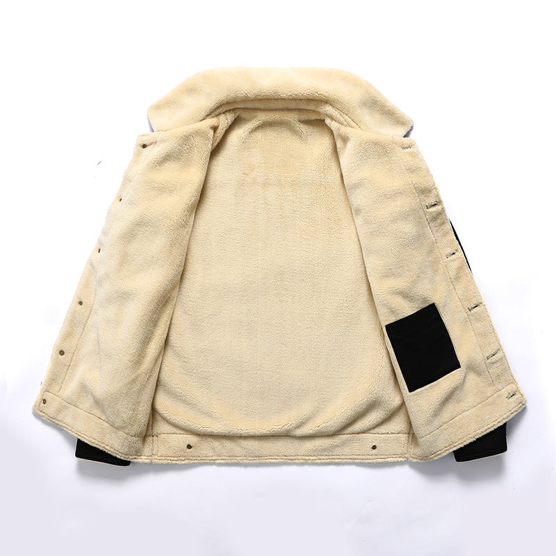 Herren Thermo-gefütterte Truckerjacke aus Baumwollcanvas mit komplettem Sherpa‑Innenfutter Echo Archiv
