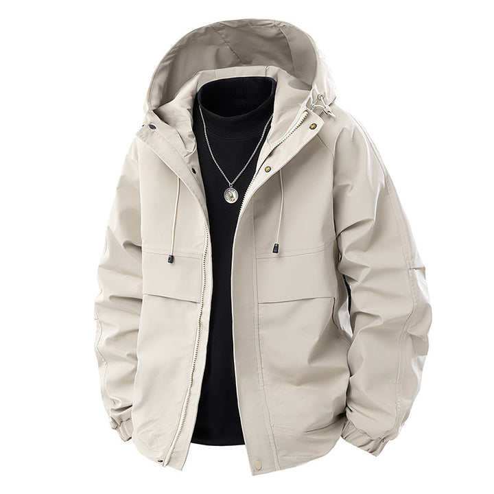 Herren Technische Kapuzen-Outdoorjacke mit Utility-Taschen und winddichter Membran Echo Archiv