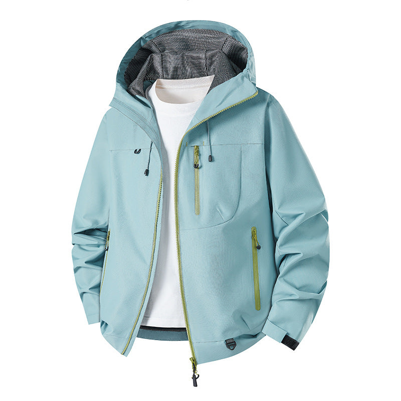 Herren Technische Softshell-Hoodiejacke mit wasserabweisender Membran und Mesh-Futter Echoarchiv