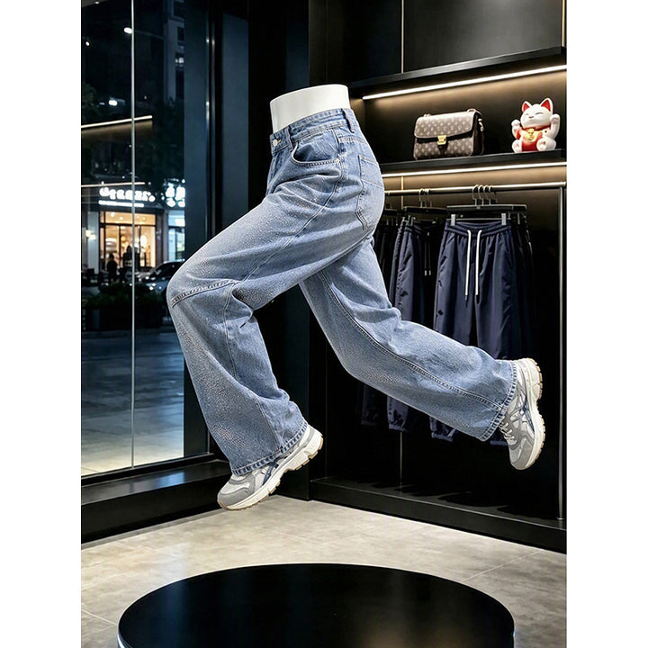 Damen Modische Weitgeschnittene Jeans Echo Archiv