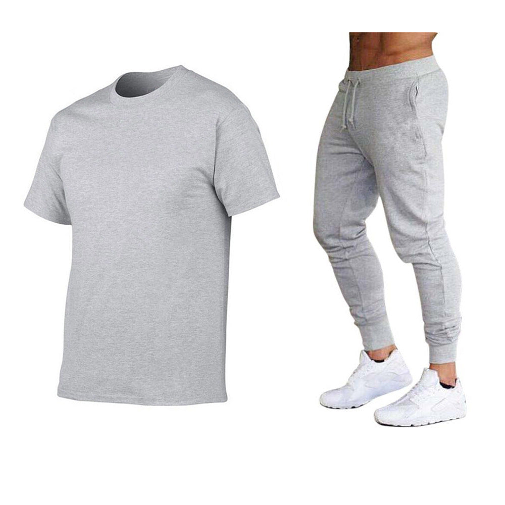 Herren sportliches T-Shirt und Jogginghose-Set mit funktionellem Design Echoarchiv