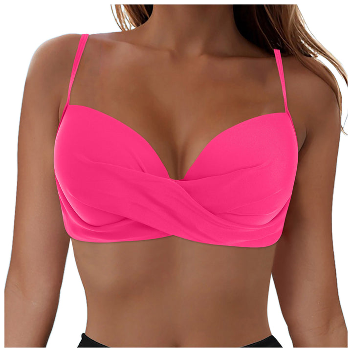 Damen Elegantes Bikinioberteil mit Wickeldesign Echo Archiv