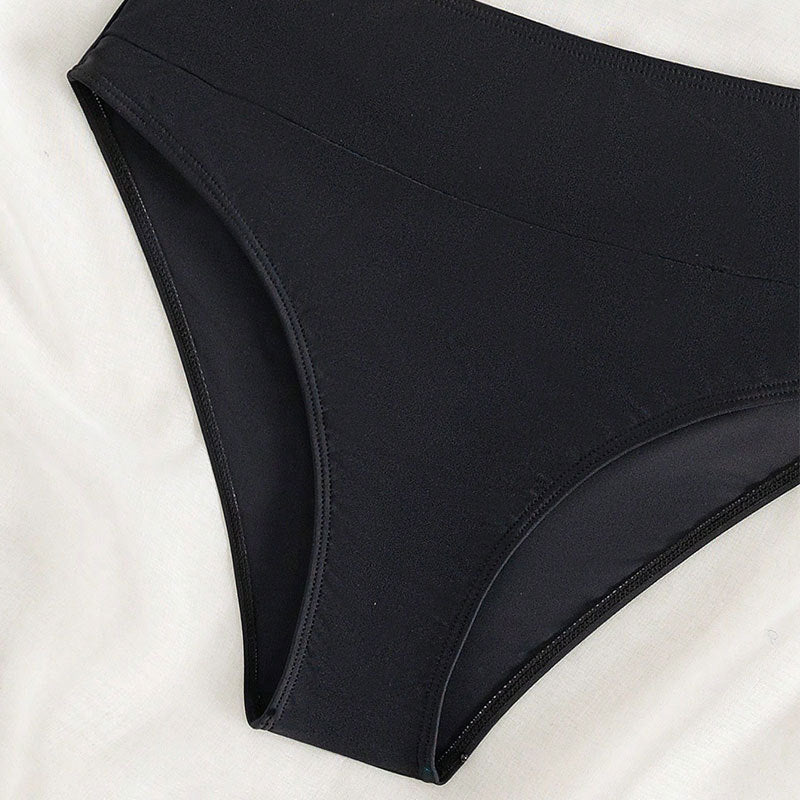 Damen Sport-Bikini mit hohem Bund und breiten Trägern Echo Archiv
