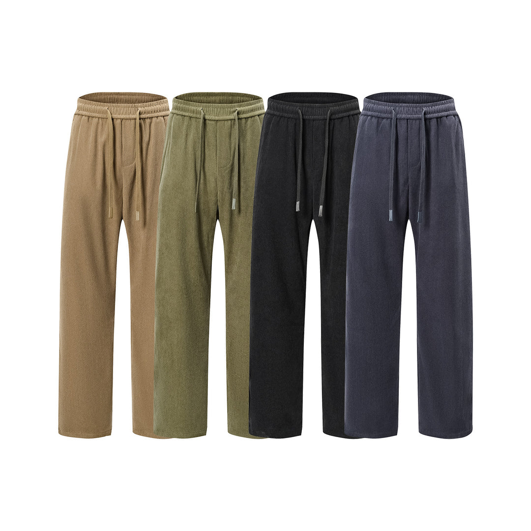 Damen Breit geschnittene Cordhose mit Tunnelzugbund und nachhaltigem Baumwollmix Echo Archiv