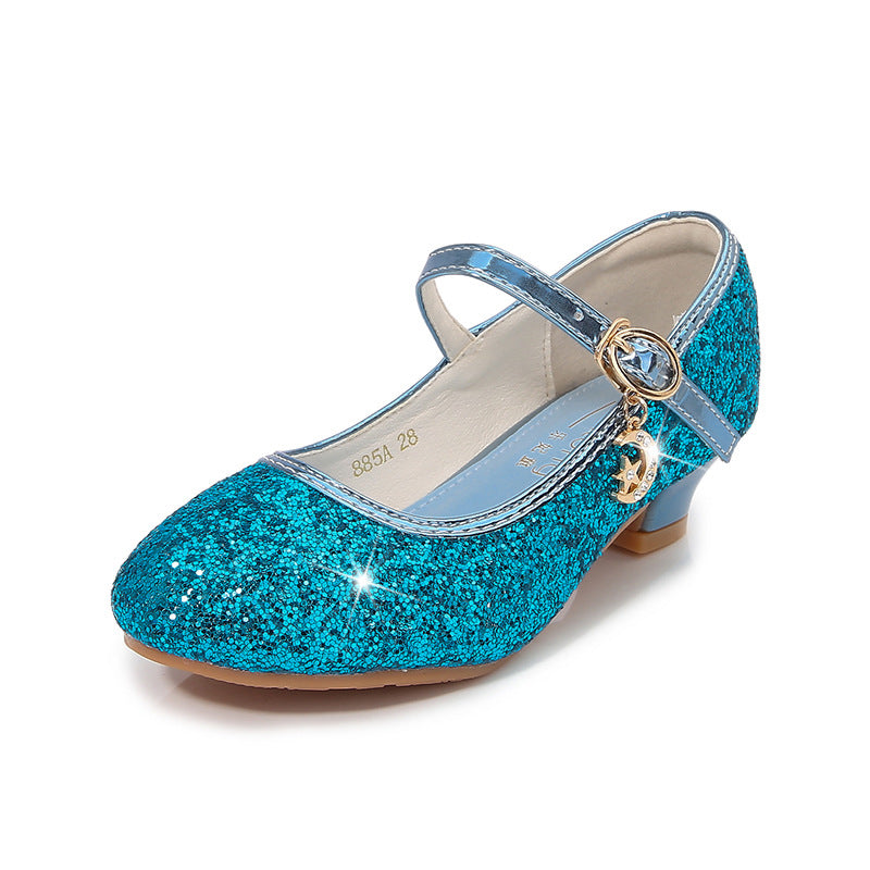 Mädchen Ballerina-Schuhe mit verstellbarem Riemen und Glitzer-Detail Echo Archiv