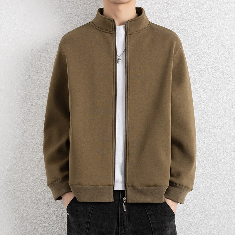 Herren Minimalistische Zip‑Blousonjacke aus technischem Stretchmaterial mit Stehkragen Echo Archiv