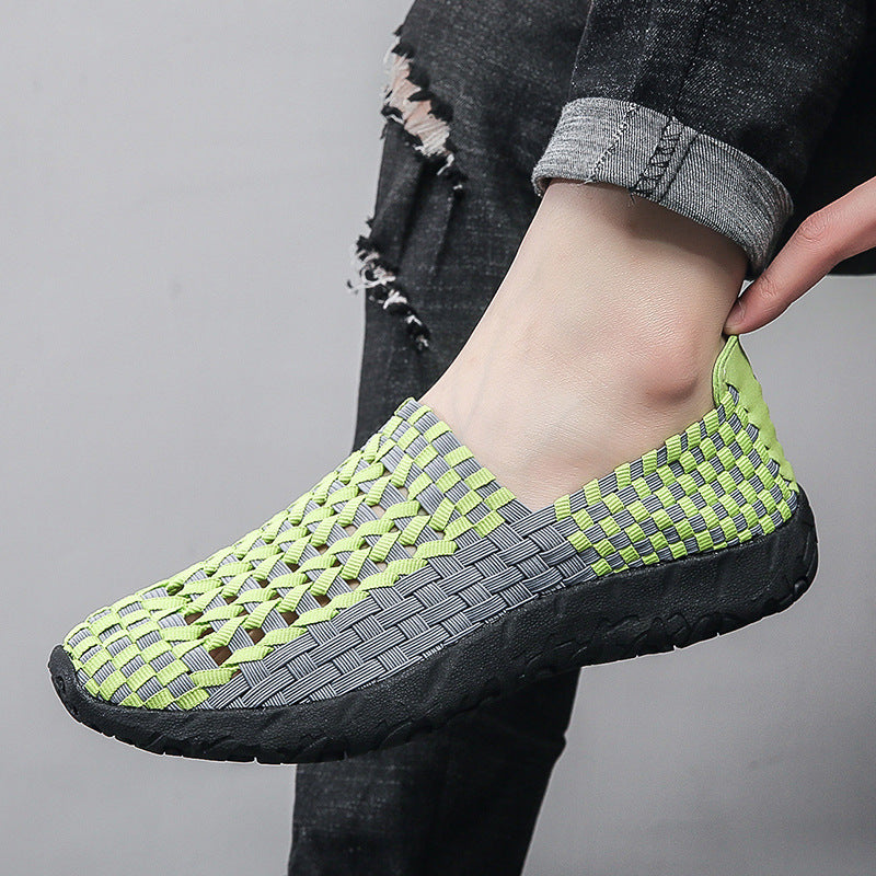 Unisex nan geflochtene elastische Slipper mit leichter dämpfender Sohle Echo Archiv