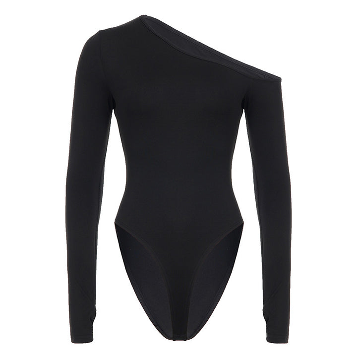 Damen eleganter Body mit langen Ärmeln und weitem Halsausschnitt Echo Archiv
