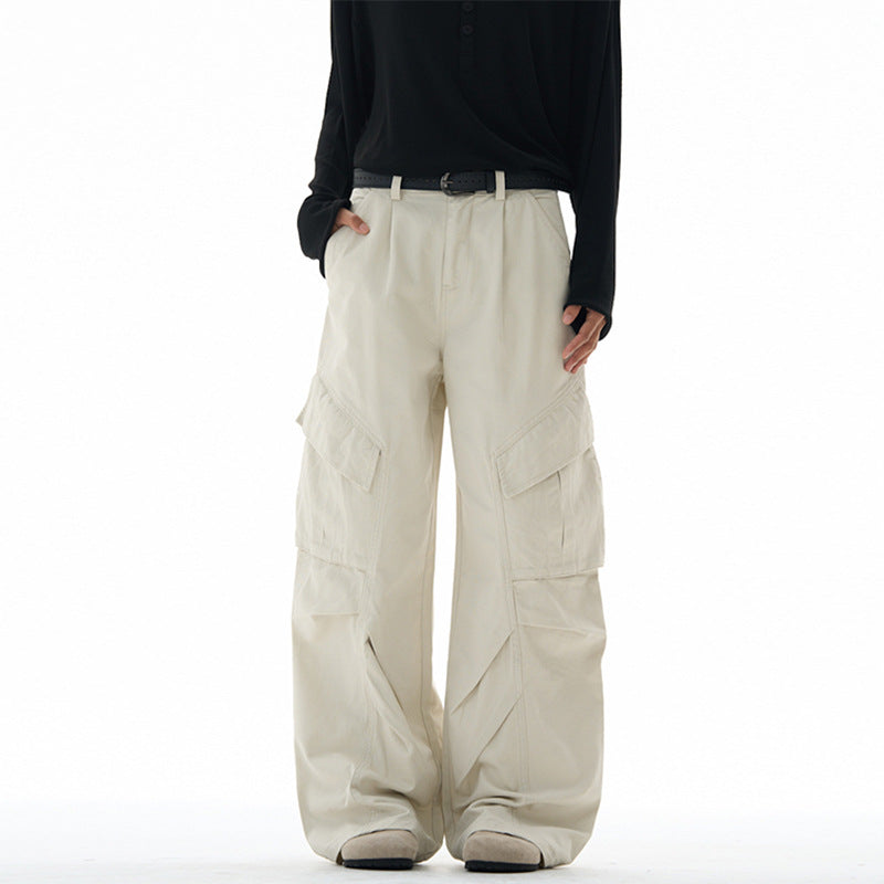 Damen weite Cargohose mit tiefem Schritt und aufgesetzten Taschen Echo Archiv